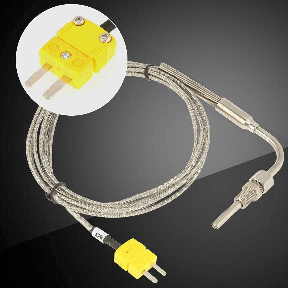 ব্রাউন PTFE-চাপযুক্ত তাপমাত্রা পরিমাপ 2-তারের থার্মোকল এক্সটেনশন তারের সাথে সরাসরি যোগাযোগের কে-টাইপ সেন্সরের জন্য থার্মোকল প্লাগ