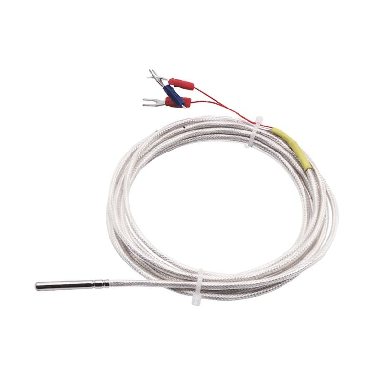 WZP-035 PT100 প্রোব 5 × 35 মিমি কেবল 1–20 মি প্ল্যাটিনাম রেজিস্ট্যান্স থার্মোমিটার RTD জারা-প্রতিরোধী জলরোধী অ্যান্টি-জারোশন টেম্পারেচার সেন্সর
